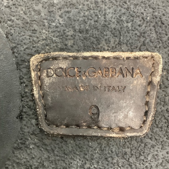 Dolce & Gabbana Brown Factory Worn Look Leather Men's Ankle Boots, Size 9 - Picture 14 of 16